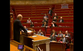 Brice Hortefeux présentant la loi Loppsi Brice Hortefeux présentant la loi Loppsi