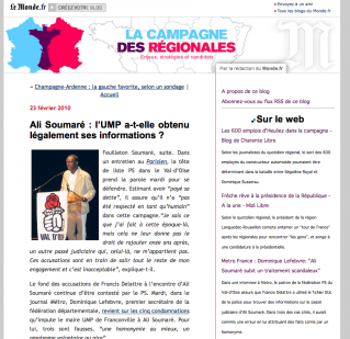 Informations sur Soumaré obtenues illégalement par Delattre ? Informations sur Soumaré obtenues illégalement par Delattre ?