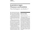 Tribune de jean-Luc hees contre Stéphane Guillon - Le Monde, 02/04/10 Tribune de jean-Luc hees contre Stéphane Guillon - Le Monde, 02/04/10