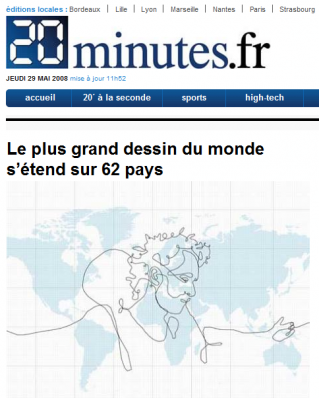 20minutes.fr et le plus grand dessin du monde