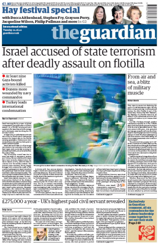 Guardian, Gaza