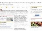 Le Monde, communique Le Monde, communique