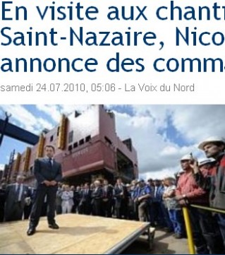 Sarkozy estrade