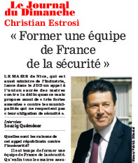 Estrosi dans Le JDD Estrosi dans Le JDD