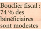 Bouclier fiscal : titre le Figaro Bouclier fiscal : titre le Figaro