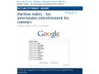 Aubry rumeurs et google Aubry rumeurs et google