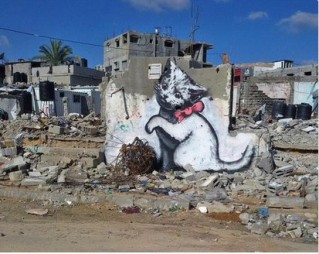 Banksy chaton Gaza