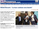 La Provence - Rocard et taxe carbone La Provence - Rocard et taxe carbone